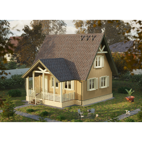 Сайдинг Premium, Блок-Хаус, капучино