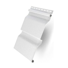 Виниловый сайдинг Корабельный брус Grand Line (3 м) (Белый)