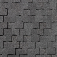 Гибкая черепица QUIET TILE Bohho (Антрацитово серый)