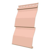 Виниловый сайдинг Standard, Корабельный брус D4.5DL (Персик)