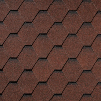 Гибкая черепица QUIET TILE Shadow (Карминно красный)