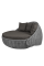 Беседка-кровать плётеная Nestbed с откидным верхом 180 х 180 х 105 см, Серый