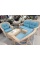 Плетеный комплект для отдыха из искусственного ротанга LV-520 White-Blue