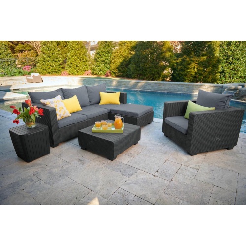 Трёхместный диван Salta 3 Sofa, Графит