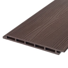 Фасадная панель из ДПК Holzhof 180*14*3000 мм шоколад, за м.пог