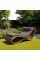 Плетеный напольный шезлонг DeckWOOD Wave pool коричневый