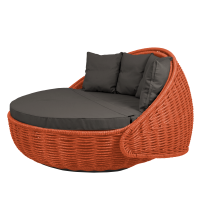 Диван-кровать Nestbed с откидным верхом д/ш/в/ 180х180х105см оранжевый