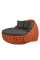 Диван-кровать Nestbed с откидным верхом д/ш/в/ 180х180х105см оранжевый