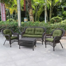 Плетеный комплект для отдыха LV-520BG Brown-Green