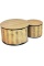 Стол DeckWOOD Dual D 78cм, h 45см, Белый