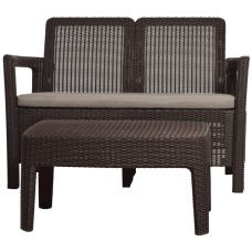 Диван Тарифа + столик (Tarifa sofa + Table) Коричневый
