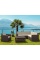 Диван пластиковый плетеный угловой с подушками Siesta Contract Monaco Lounge Corner