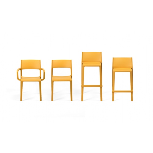 Стул пластиковый полубарный Nardi Trill Stool Mini
