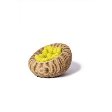 Плетеное кресло DeckWOOD Nest темно-зеленый