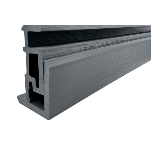 Уголок ДПК 50*50*3000/4000 мм для стеновой панели NauticPrime, м.пог, Тёмно-серый, 3м