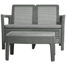 Диван Тарифа + столик (Tarifa sofa + Table) Серый