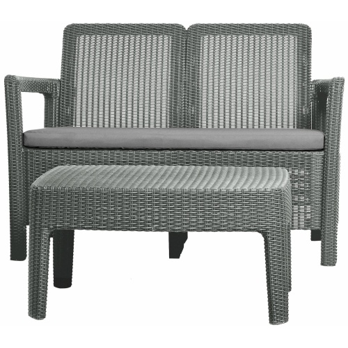 Диван Тарифа + столик (Tarifa sofa + Table) Серый