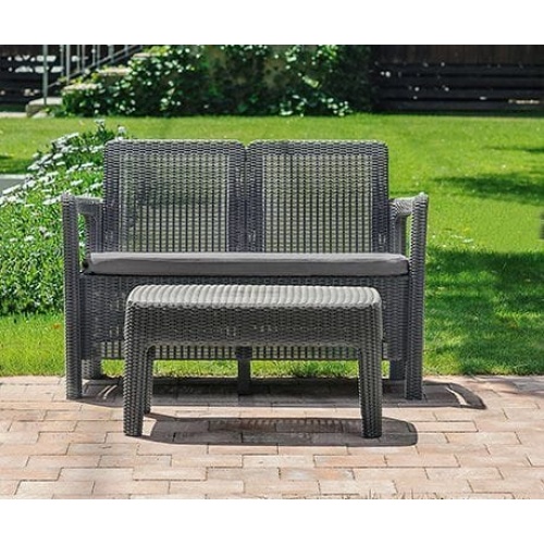 Диван Тарифа + столик (Tarifa sofa + Table) Коричневый
