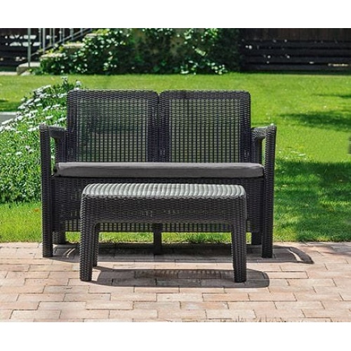 Диван Тарифа + столик (Tarifa sofa + Table) Серый