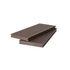 Террасная доска двухсторонняя МАССИВ VELVET BRUSHING+3D WOOD BRUSHING 20х140х2900 мм, за м.пог, Темно-коричневый, 4 м