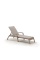 Шезлонг-лежак плетеный A30B2-W56 Light Brown с матрасом