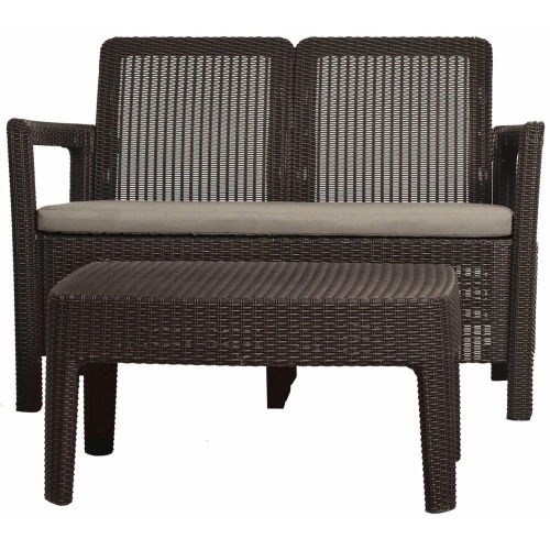 Диван Тарифа + столик (Tarifa sofa + Table) Коричневый