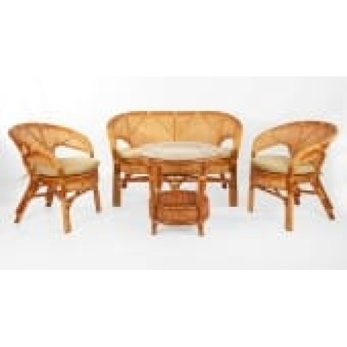 Комплект Пеланги для террасы 02/15 с диваном и круглым столом