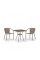Комплект плетеной мебели T282BNT/Y137C-W56 Light brown 2Pcs