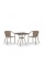 Комплект плетеной мебели T282BNT/Y137C-W56 Light brown 2Pcs