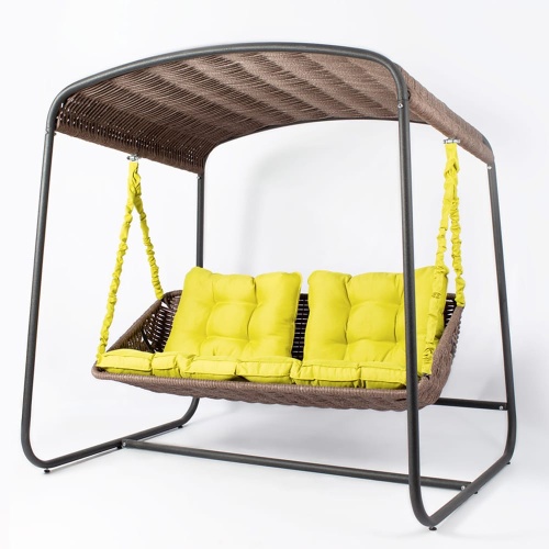 Плетеный диван Sky Bed Lite 2000 х1800м х1450мм черный