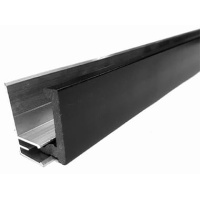 Стартовый профиль ДПК антрацит + алюминий 40*20*3000мм для фасадной панели, за м.пог