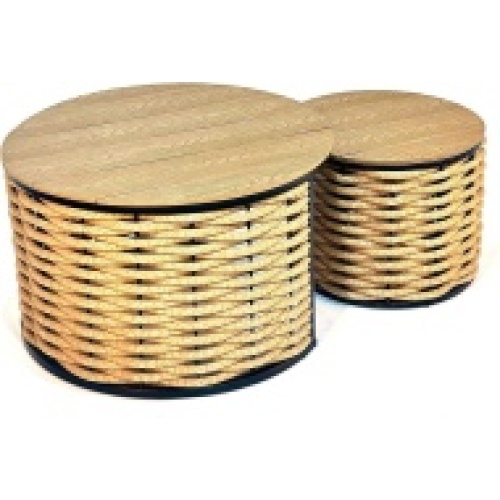 Стол DeckWOOD Dual D 78cм, h 45см коричневый, Песочный