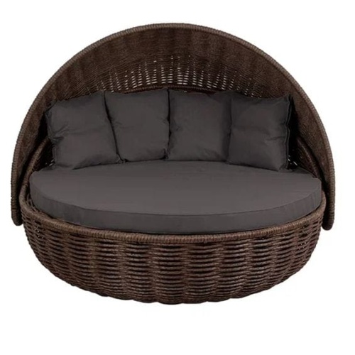 Беседка-кровать плётеная Nestbed с откидным верхом 180 х 180 х 105 см, Красный