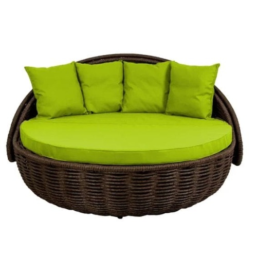 Беседка-кровать плётеная Nestbed с откидным верхом 180 х 180 х 105 см, Красный