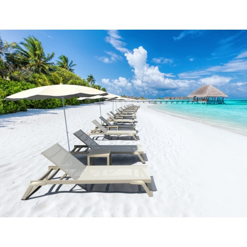 Шезлонг-лежак металлический Siesta Contract Tropic