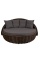 Беседка-кровать плётеная Nestbed с откидным верхом 180 х 180 х 105 см, Красный