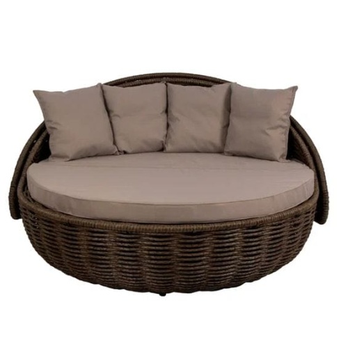 Беседка-кровать плётеная Nestbed с откидным верхом 180 х 180 х 105 см, Красный