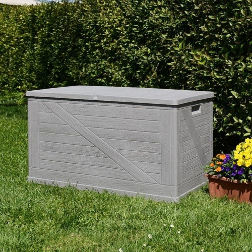 Сундук пластиковый 420 л TOOMAX WOOD LINE коричневый