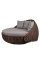 Беседка-кровать плётеная Nestbed с откидным верхом 180 х 180 х 105 см, Красный