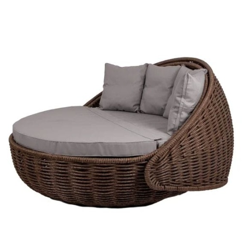 Беседка-кровать плётеная Nestbed с откидным верхом 180 х 180 х 105 см, Красный