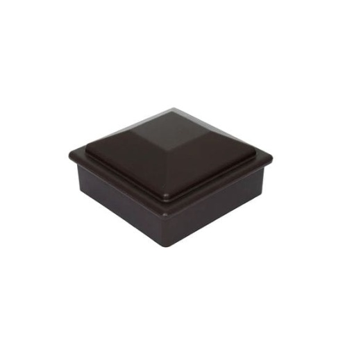 Крышка+юбка для столба 3D 125*125мм, алюминий, Песочный