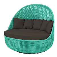 Диван Grand Nest д/в/ш/ 144х130х136см бирюзовый, Бирюза