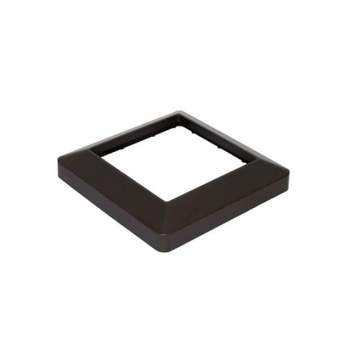 Крышка+юбка для столба 3D 125*125мм, алюминий, Песочный