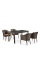 Комплект плетеной мебели T256A/Y350A-W53 Brown 4Pcs