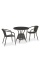 Комплект плетеной мебели T707ANS/Y137C-W53 2Pcs Brown