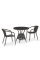 Комплект плетеной мебели T707ANS/Y137C-W53 2Pcs Brown