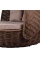 Беседка-кровать плётеная Nestbed с откидным верхом 180 х 180 х 105 см, Красный