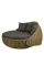 Диван-кровать Nestbed с откидным верхом д/ш/в/ 180х180х105см темно-зеленый