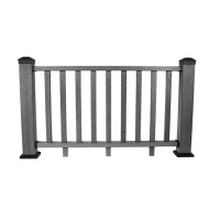 Ограждение из ДПК 3D WOOD 125х960х1575мм (с одним столбом на 100мм) SINGARAJA