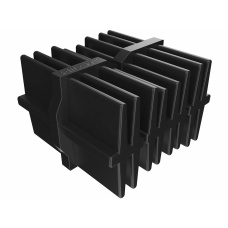 Пластиковый соединитель 60x40мм алюминиевой лаги HILST Professional connect 3D